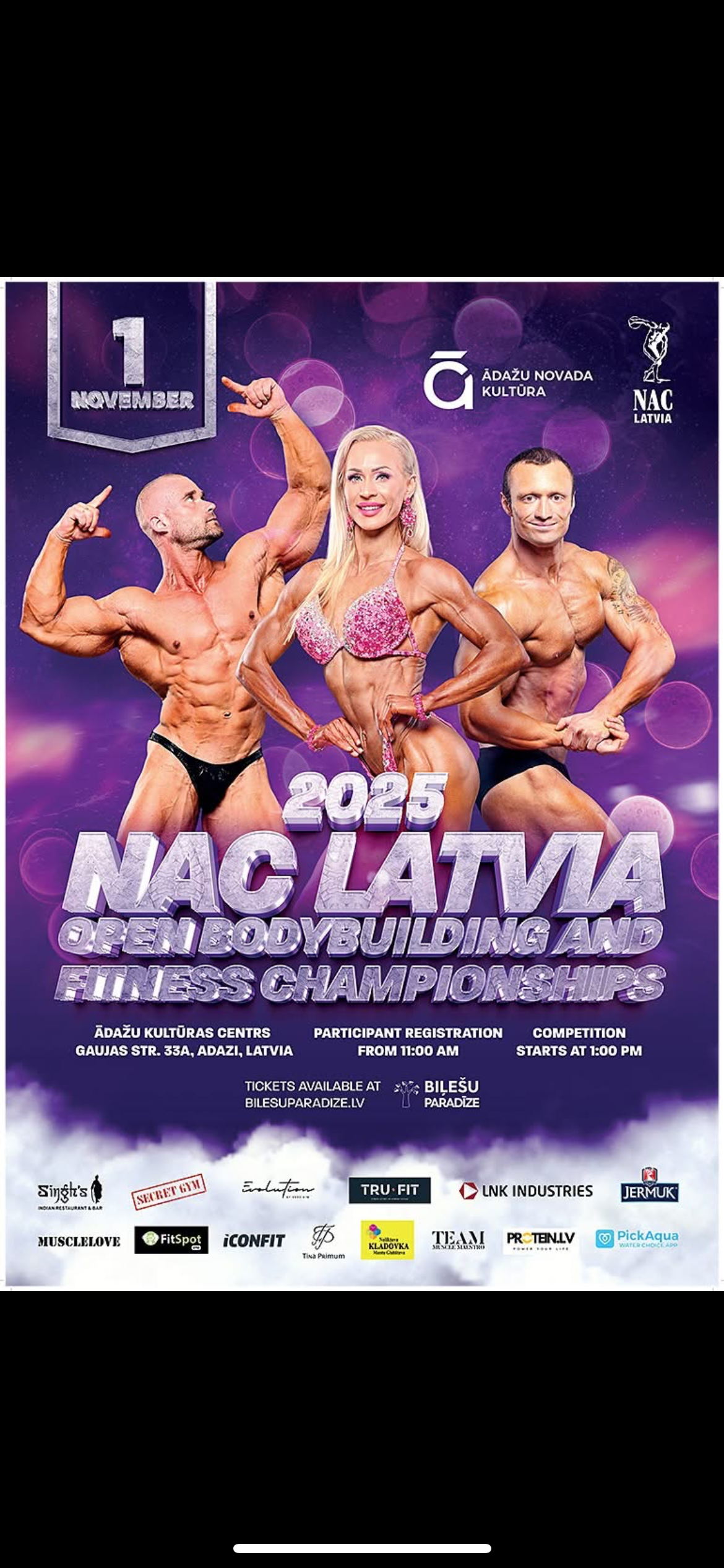 Open Bodybuilding & Fitness Championship 2025 NAC-Latvia