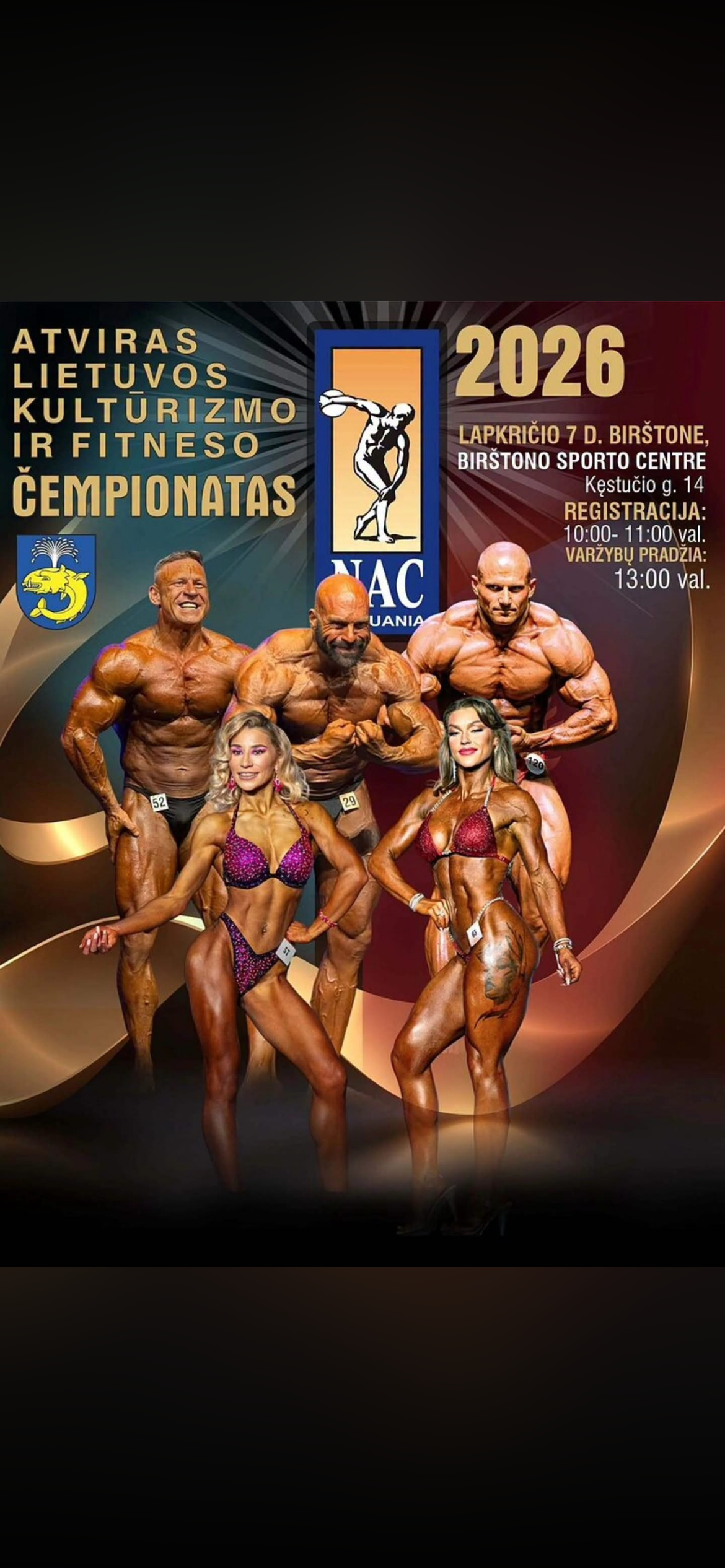NAC Open Lithuanian Championship 2026 Birštonas – Birštono Sporto Centre, 7 November 2026